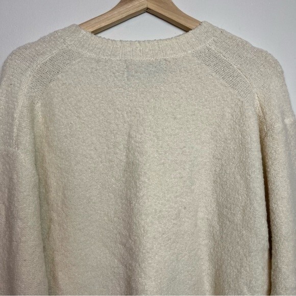 Everlane Cream Wool Blend Crewneck Sweater Size S Women - Picture 5 of 9